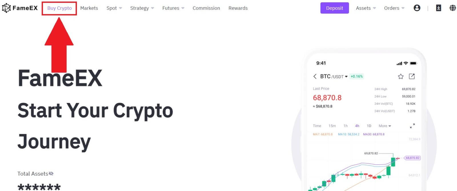 How to Deposit on FameEX How to Deposit on FameEX