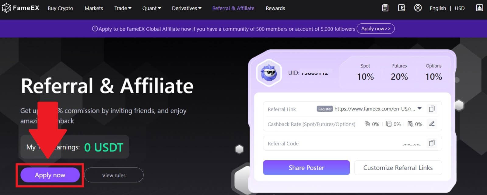 How to join Affiliate Program and become a Partner on FameEX How to join Affiliate Program and become a Partner on FameEX
